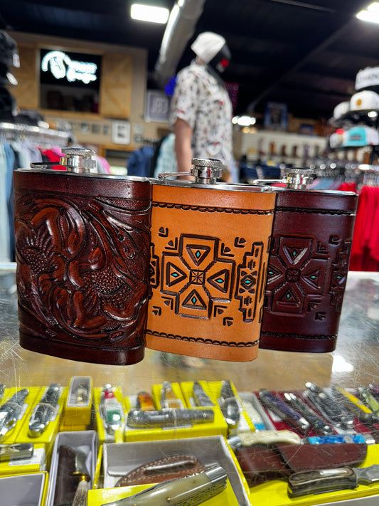 Leather Flasks