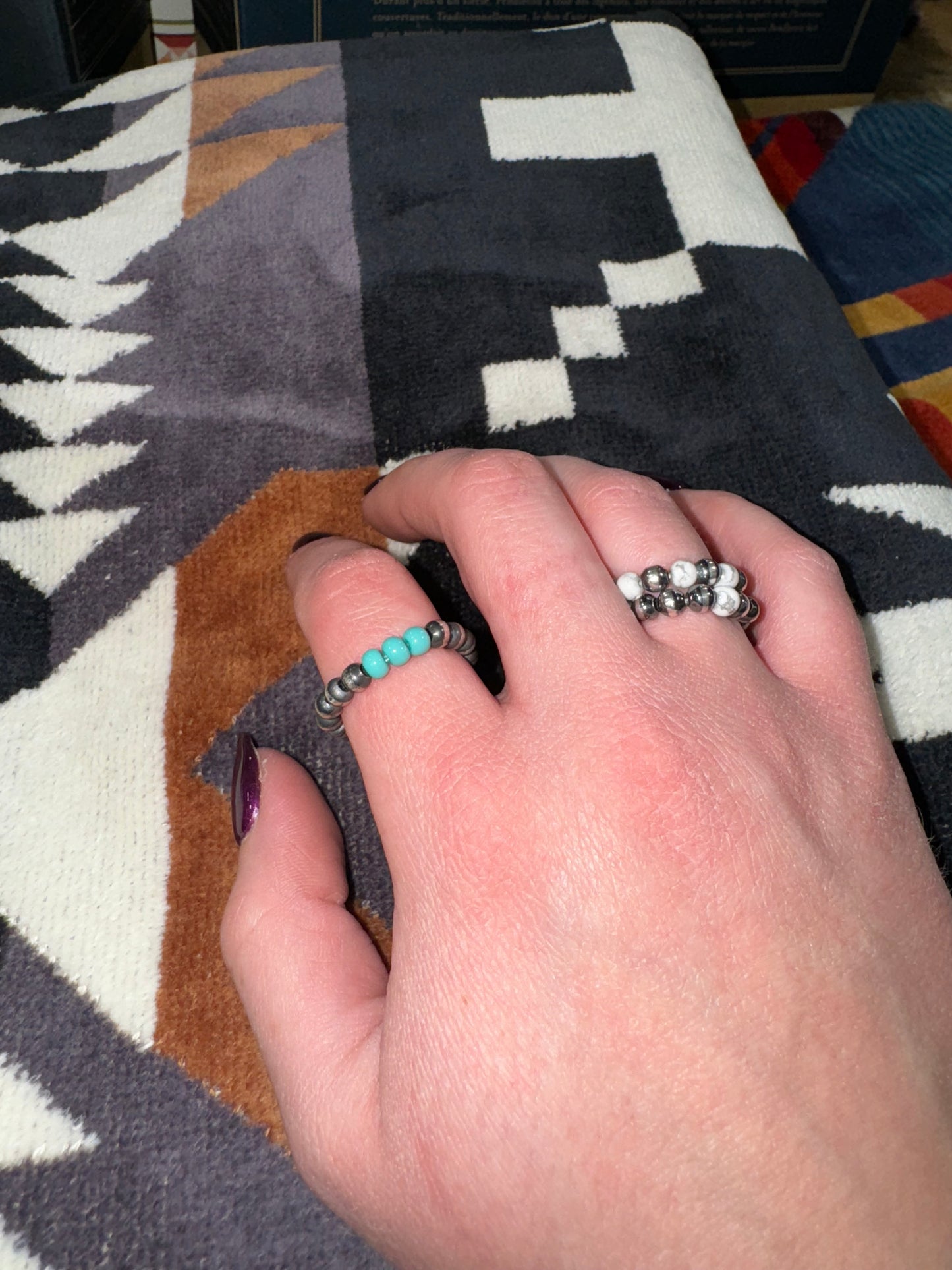 Mini Navajo Pearl Rings