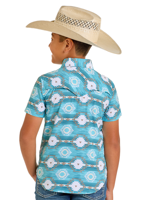 Boys Aztec SS Shirt (6433)