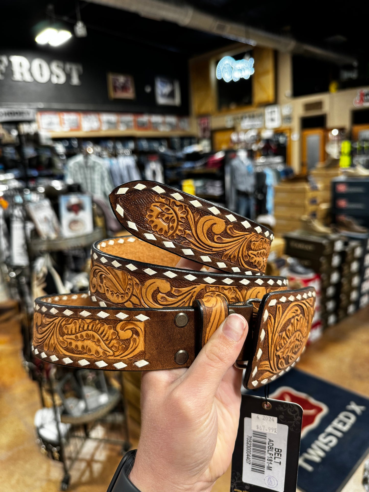 American Darling Tooled Belt (ADBLF181)