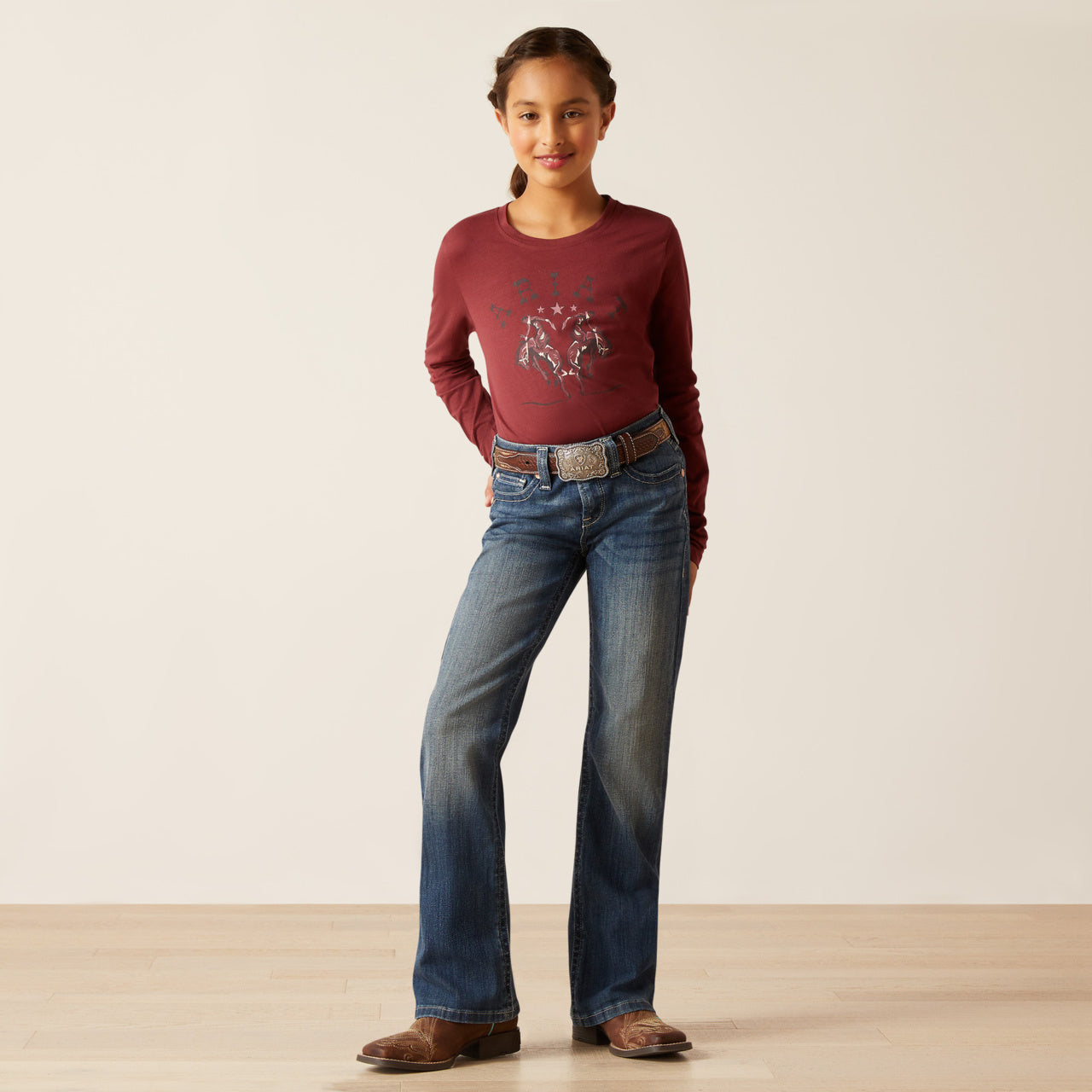 Ariat Girls Clover Boot Cut Jeans (7321)