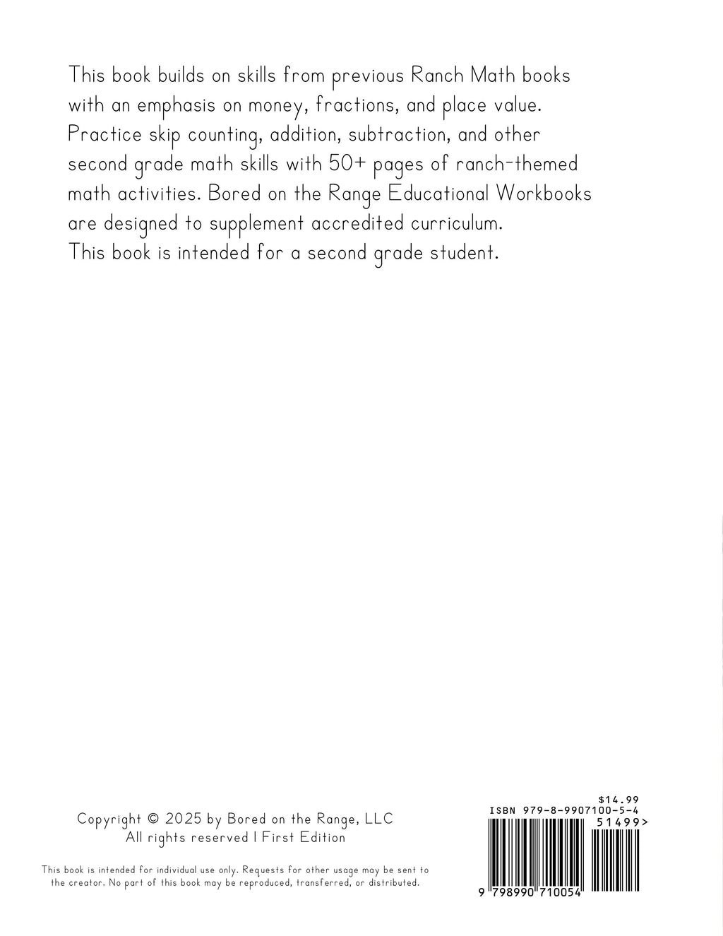 Ranch Math: Money, Place Value, and Fractions