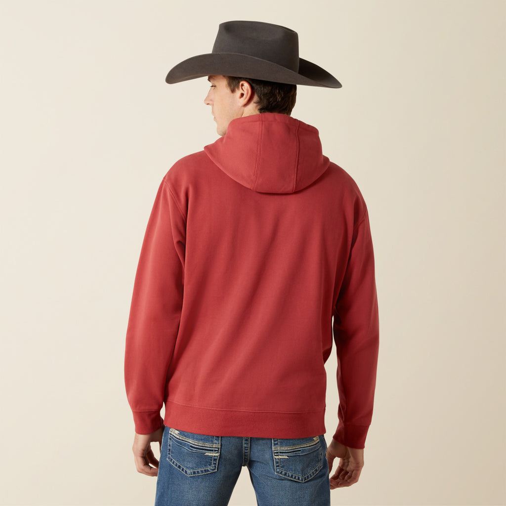 Ariat Men’s Brick Red Hoodie (2494)