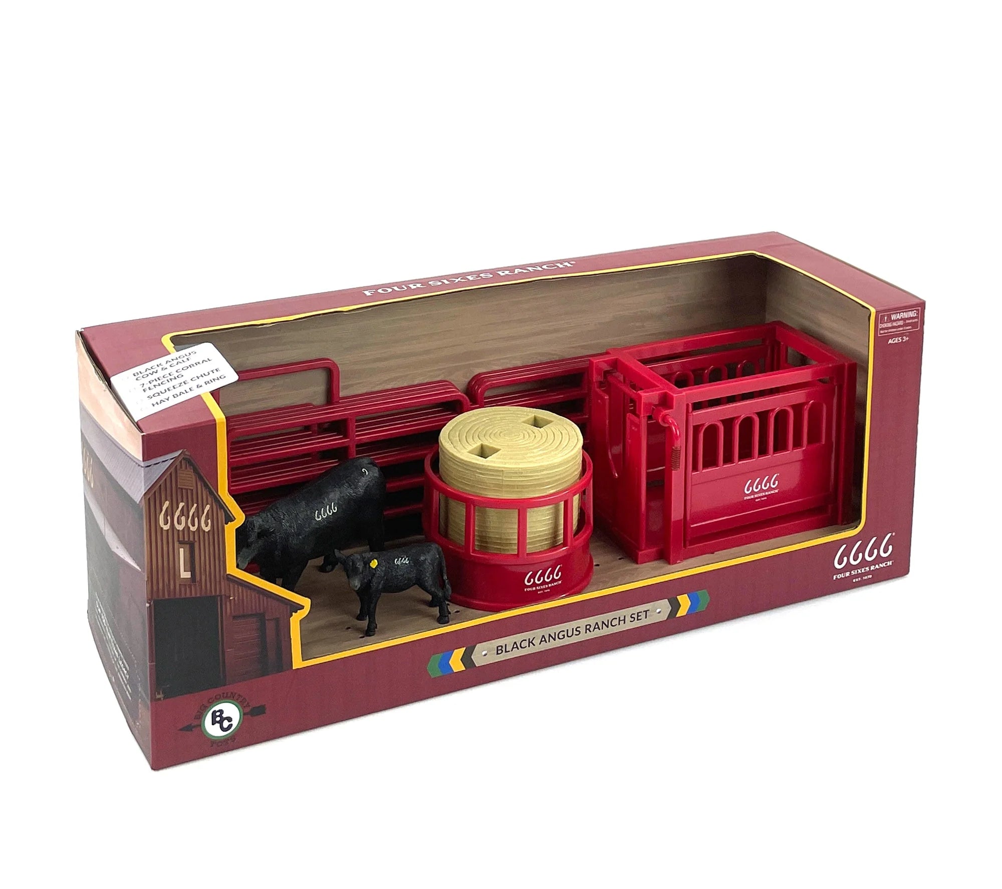 Four Sixes Ranch Black Angus Ranch Set