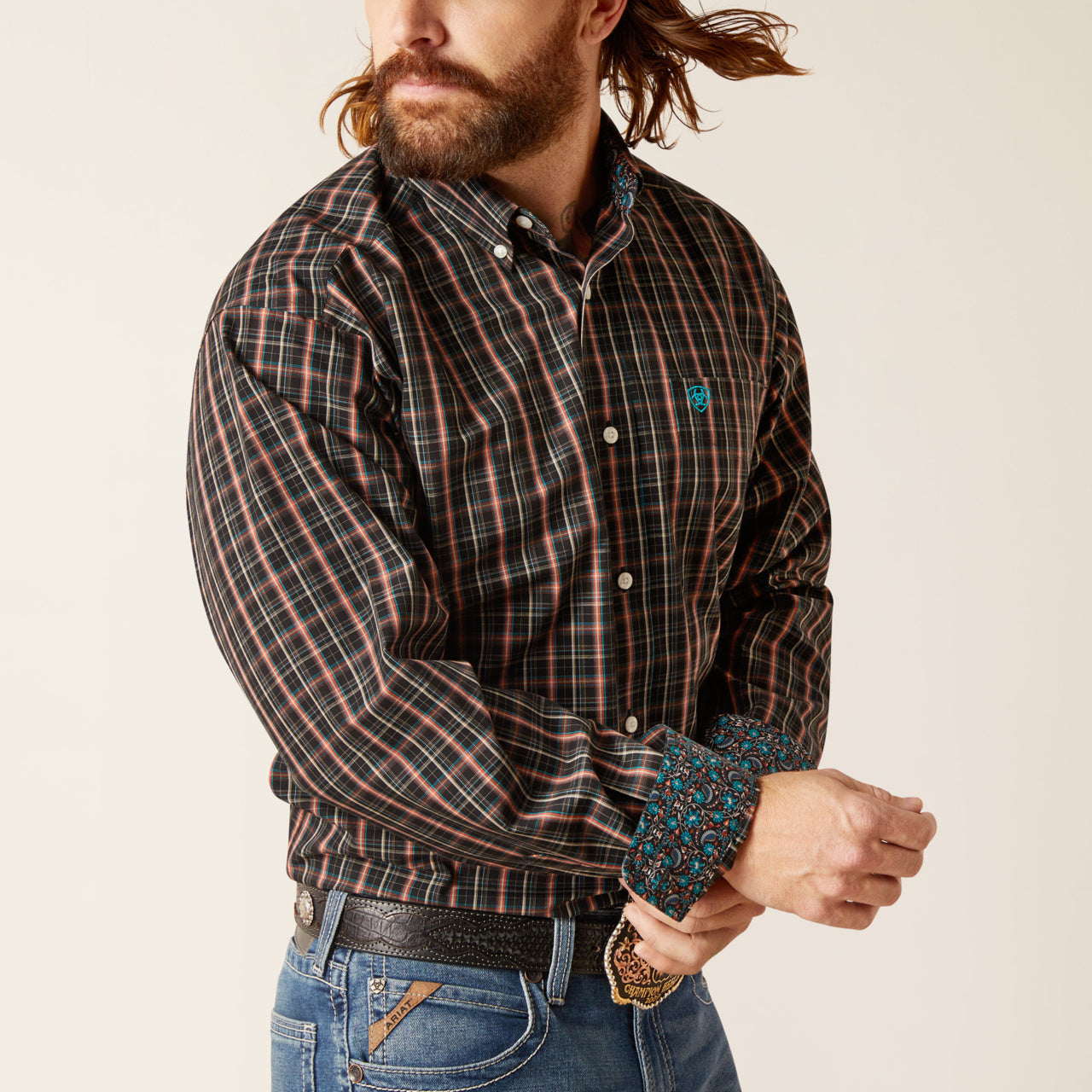 Ariat Men’s Wrinkle Free Gaven LS Shirt (7344)