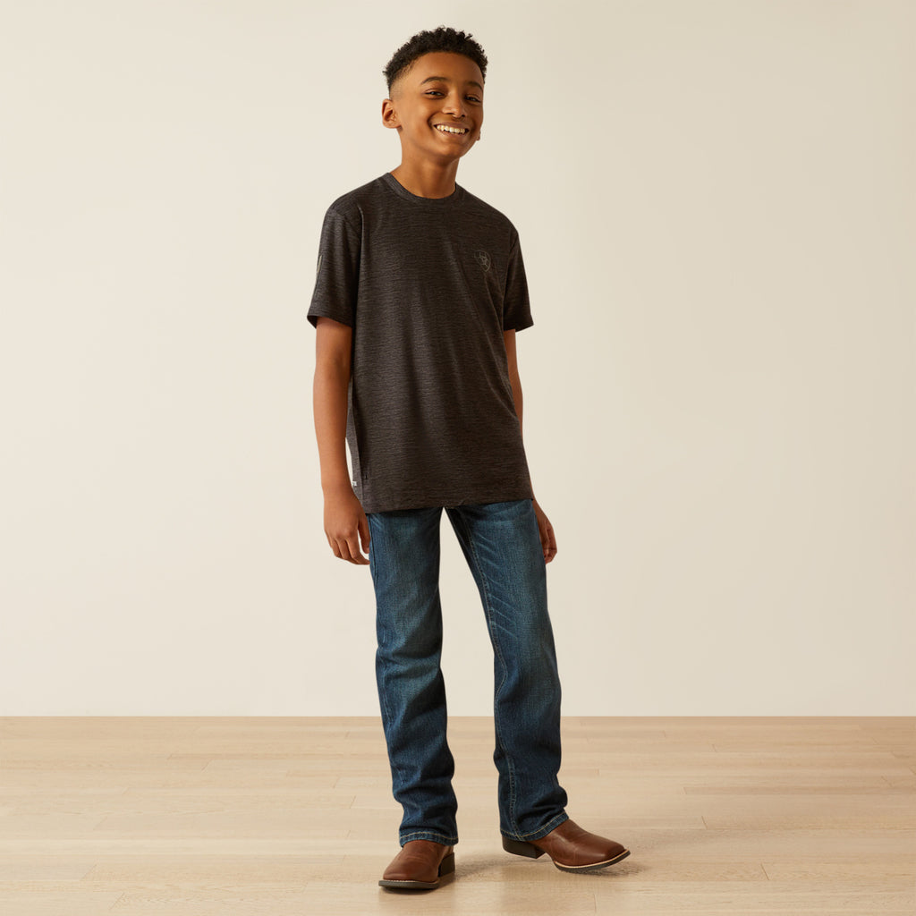 Boys AriatTEK Black Tee