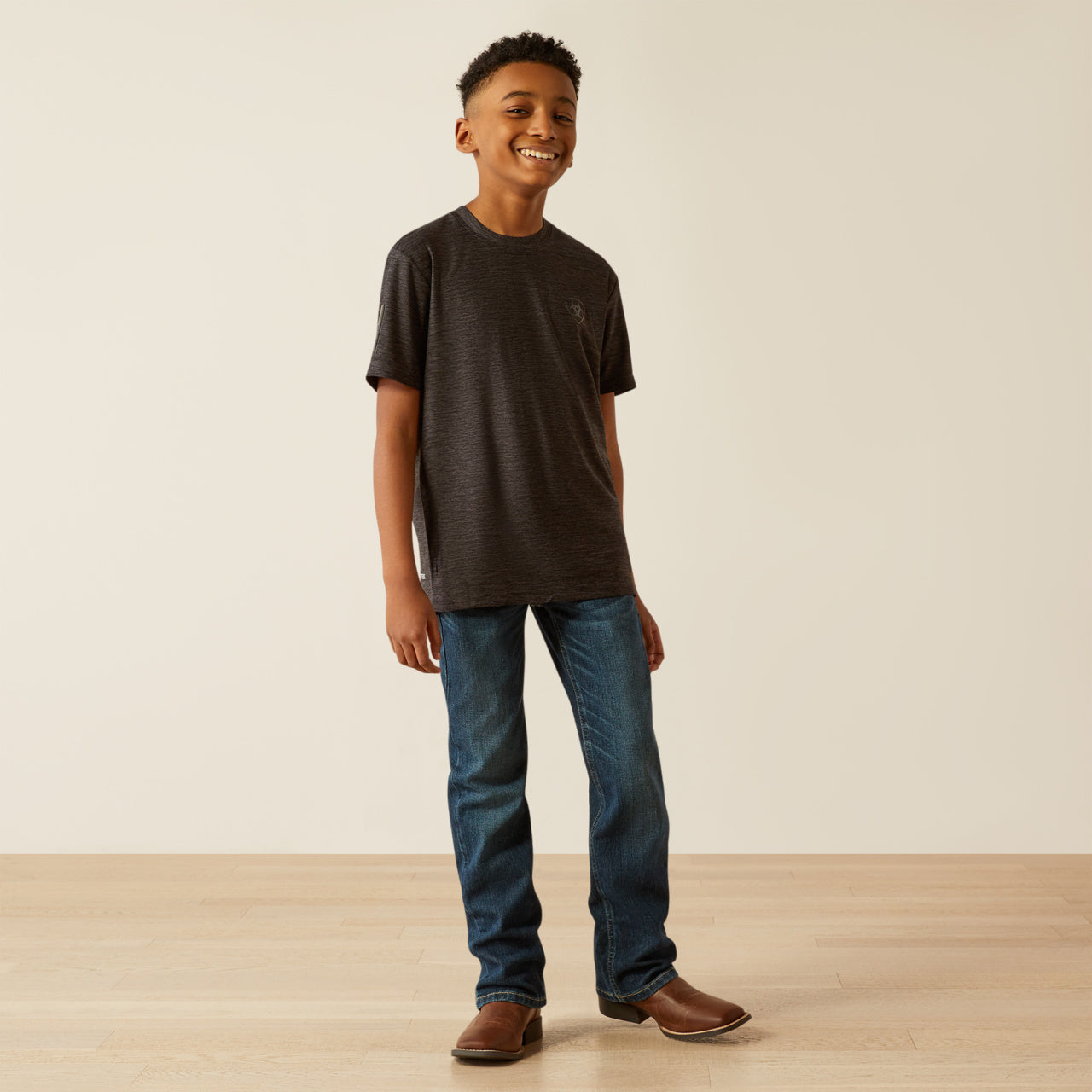 Boys AriatTEK Black Tee