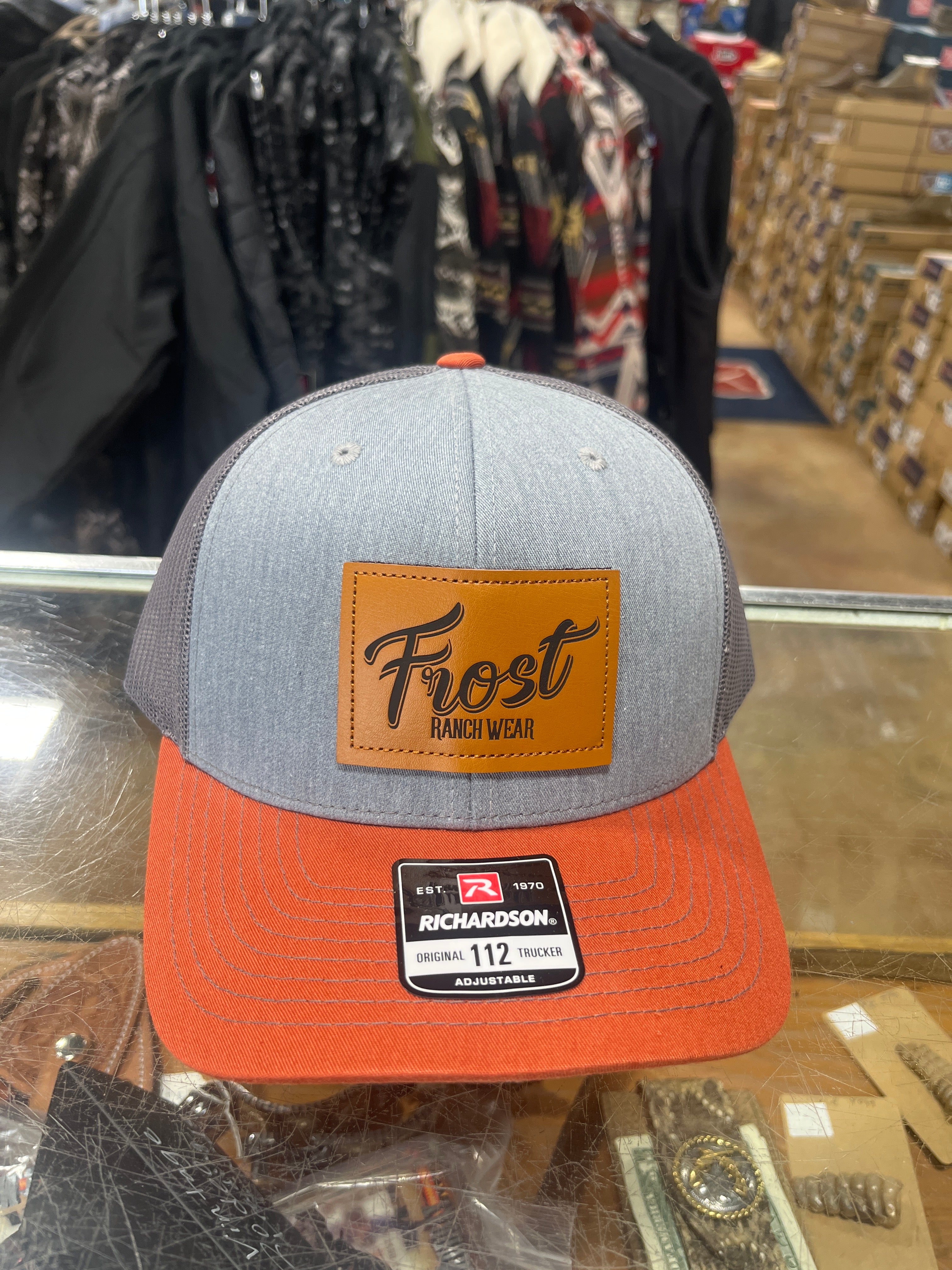 Frost Ranch Wear Leather Patch Cap