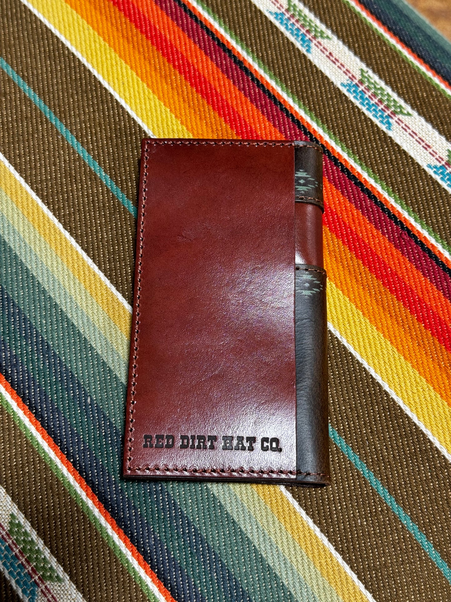 Red Dirt Hat Jr. Green Aztec Rodeo Wallet (81W3)