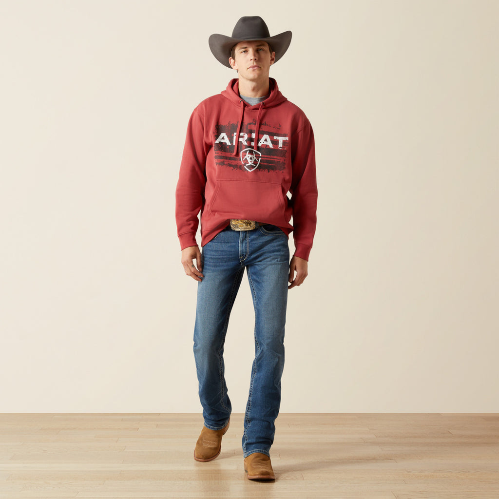 Ariat Men’s Brick Red Hoodie (2494)