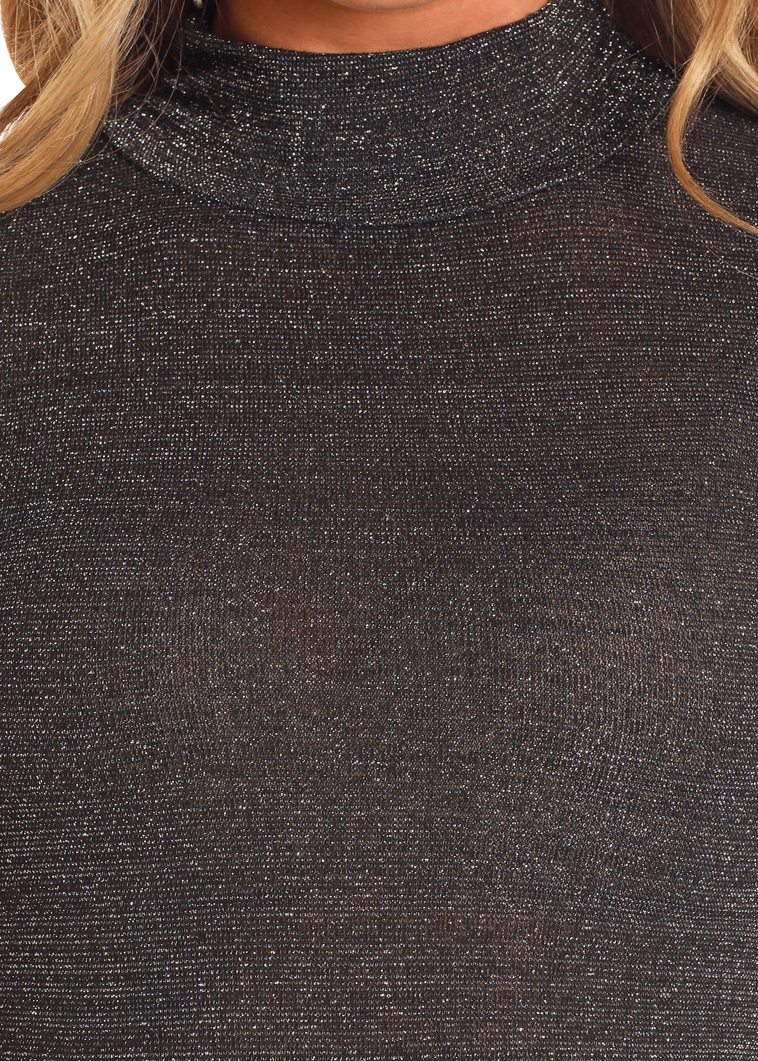 Lurex Turtleneck Top