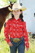 Girl’s Red Lasso Shirt (0028)