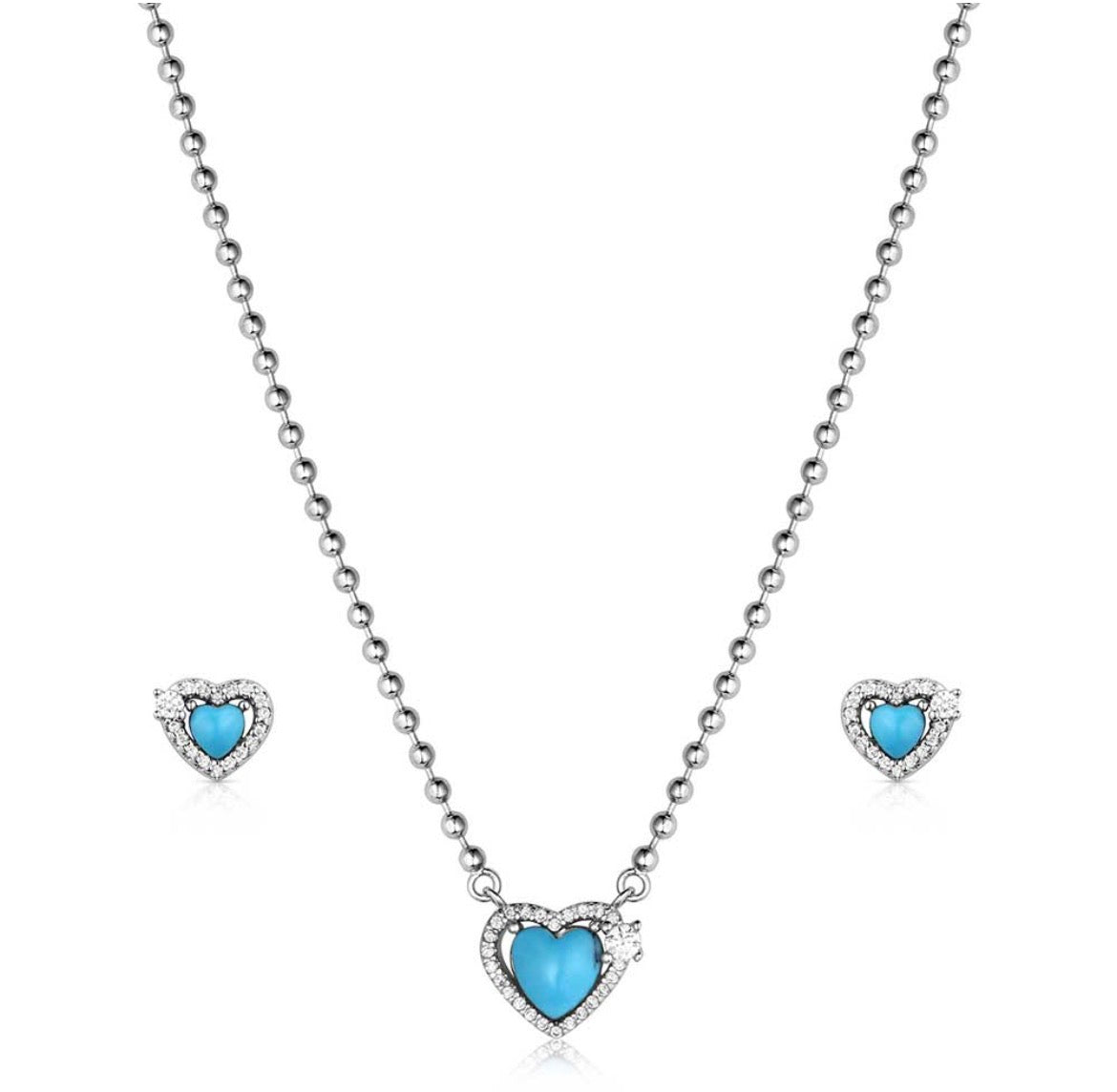 Heart Of Turquoise Jewelry Set