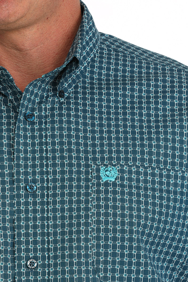 Cinch Navy Squared SS Shirt (1478)