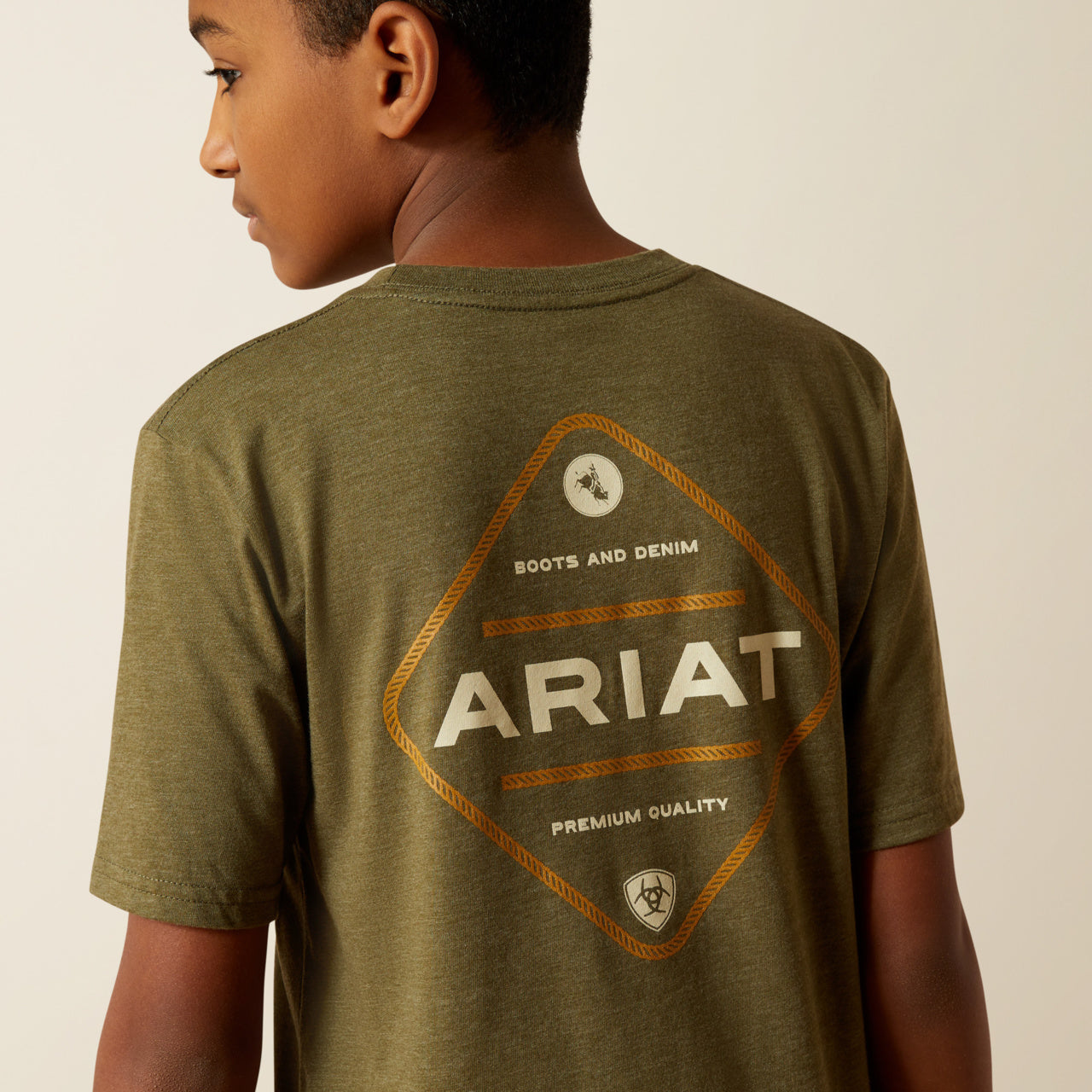 Boy’s Ariat Roped Diamond Tshirt (2410)