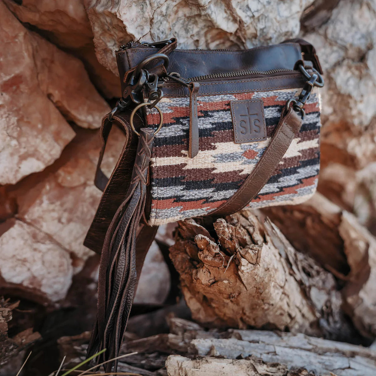 Guadalupe Serape Lily Crossbody