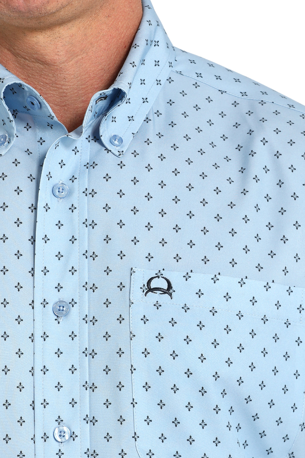 Men’s Cinch Sky Blue SS Shirt (4152)