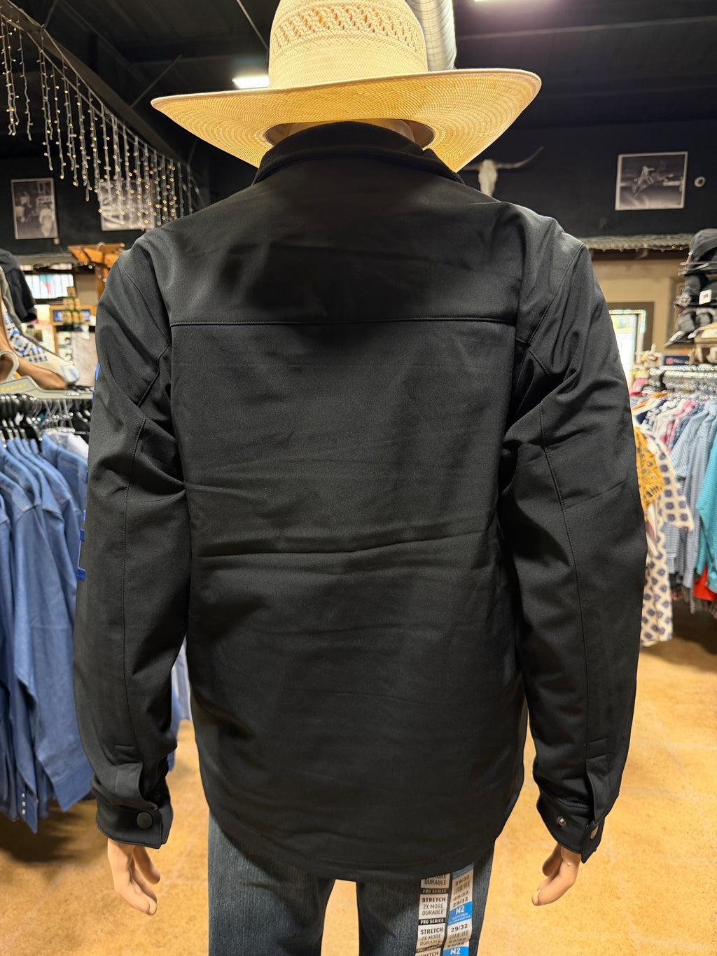 Men’s Cinch Solid Black Navy Logo