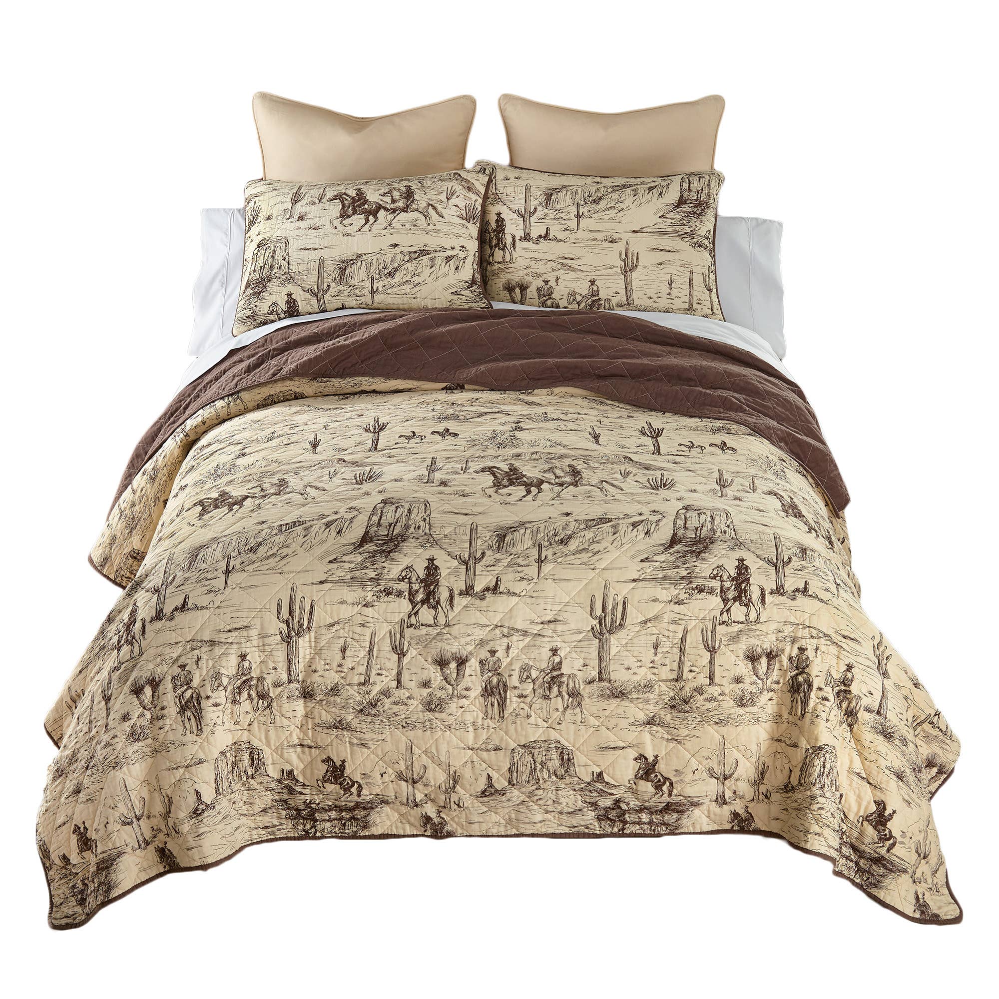 Donna Sharp Cowboy Cotton Quilted Bedding Set: Twin & Single