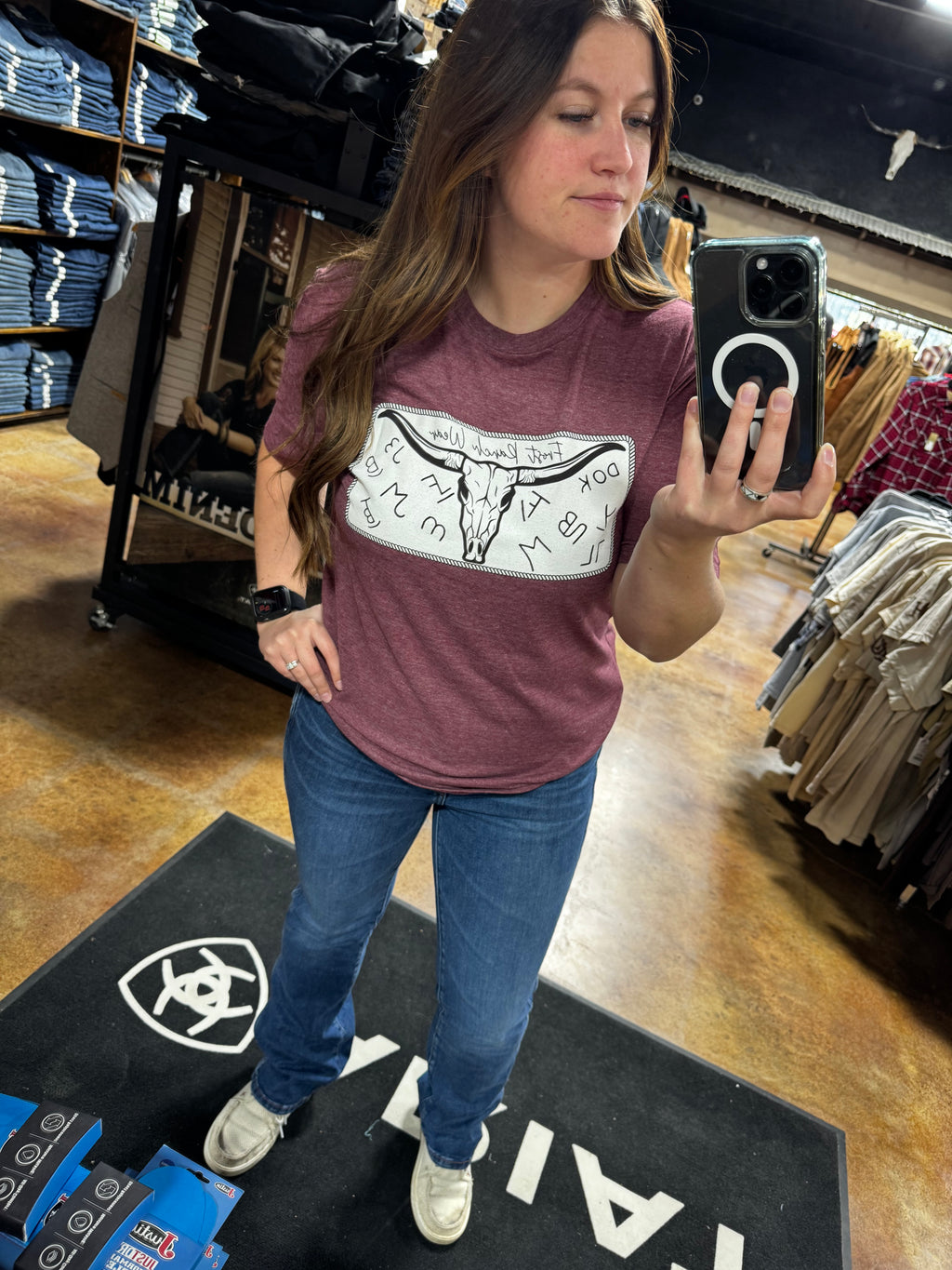 Frost Ranch Wear Longhorn Tee