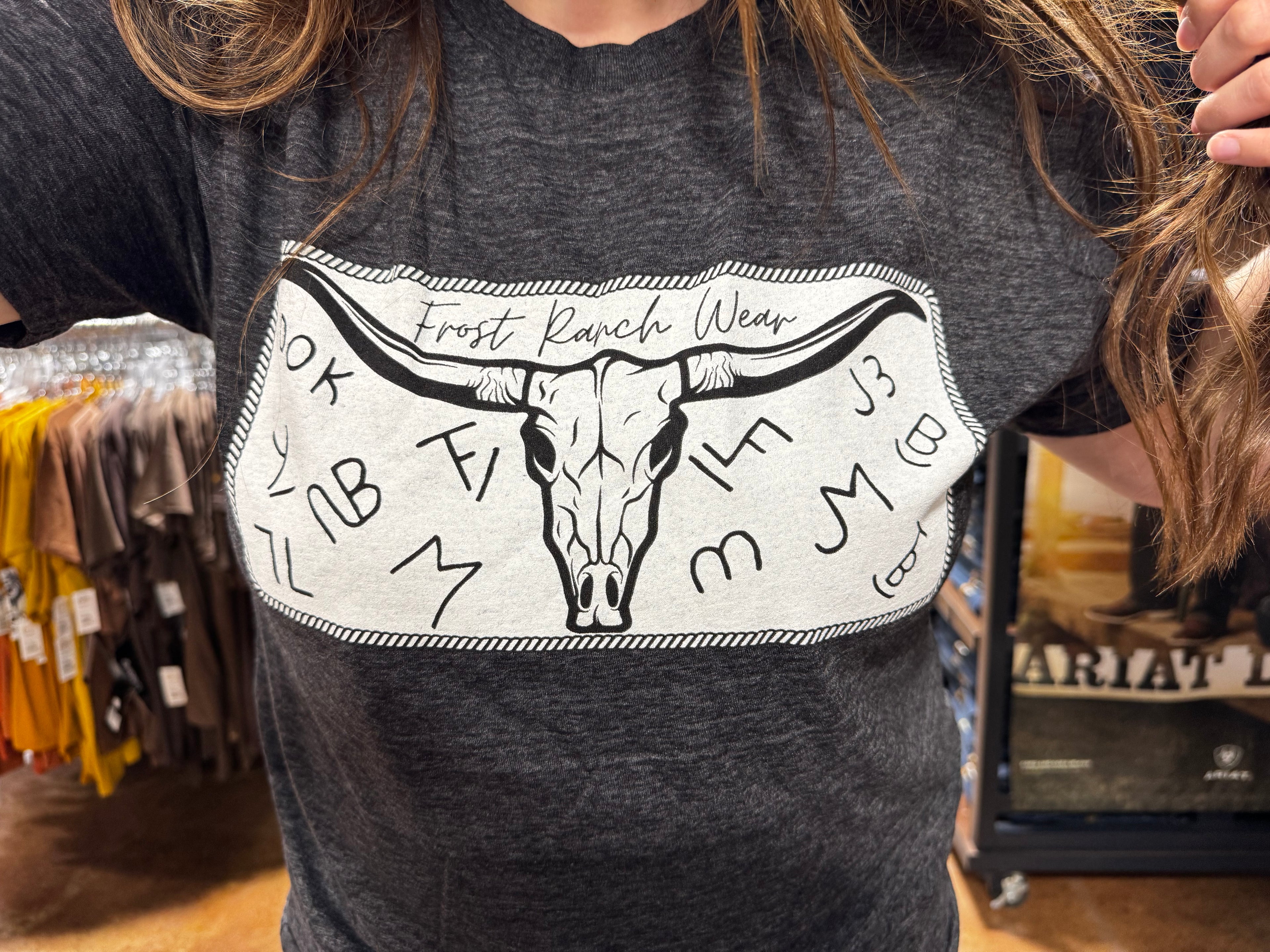 Frost Ranch Wear Longhorn Tee