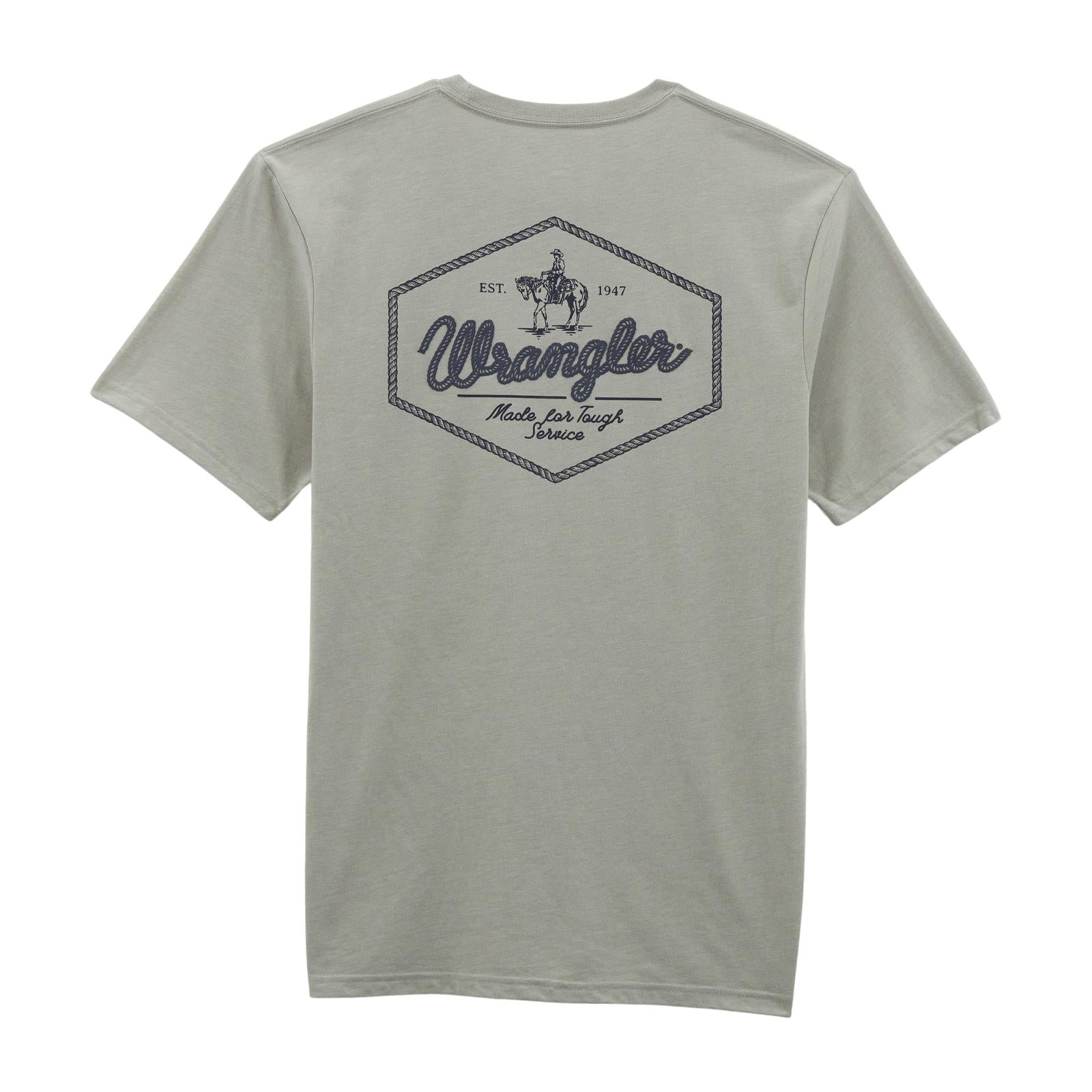 Wrangler® Graphic Short Sleeve T-shirt - Regular Fit - Limestone Heather