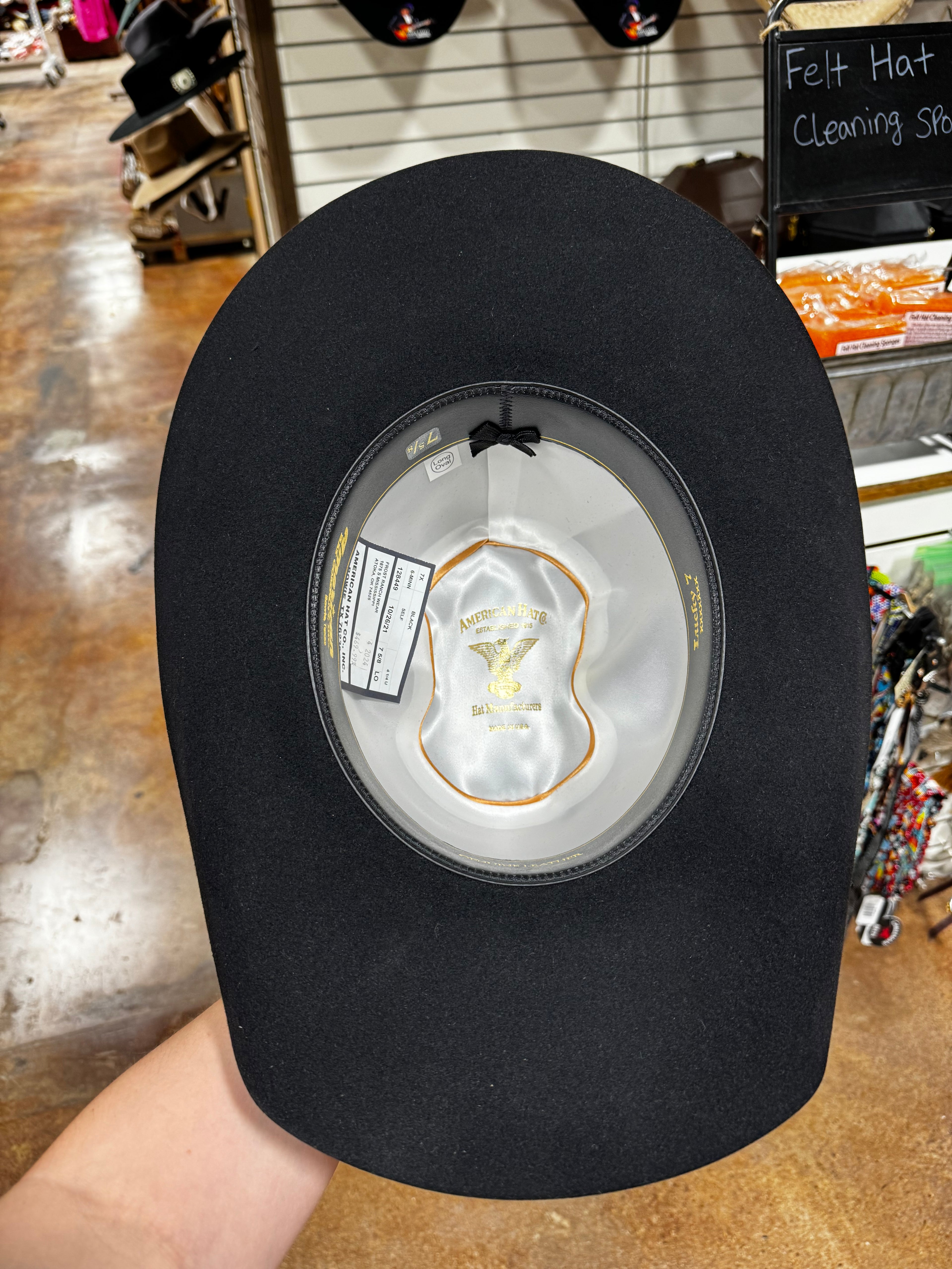 American Black 7X Felt Hat