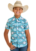 Boys Aztec SS Shirt (6433)