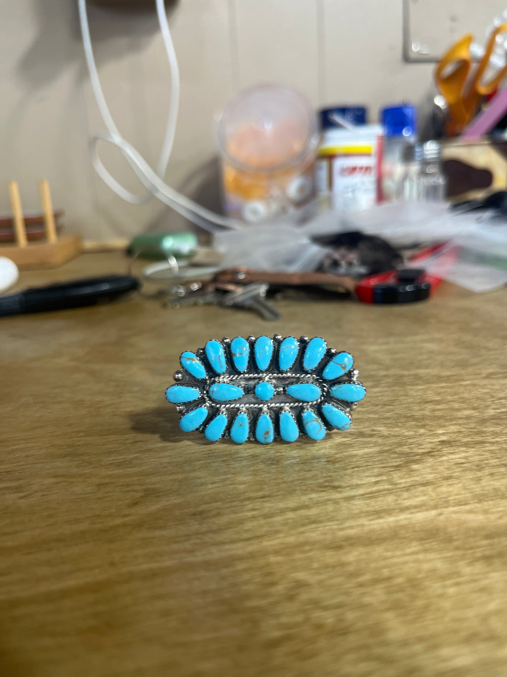 Two Step Turquoise Ring