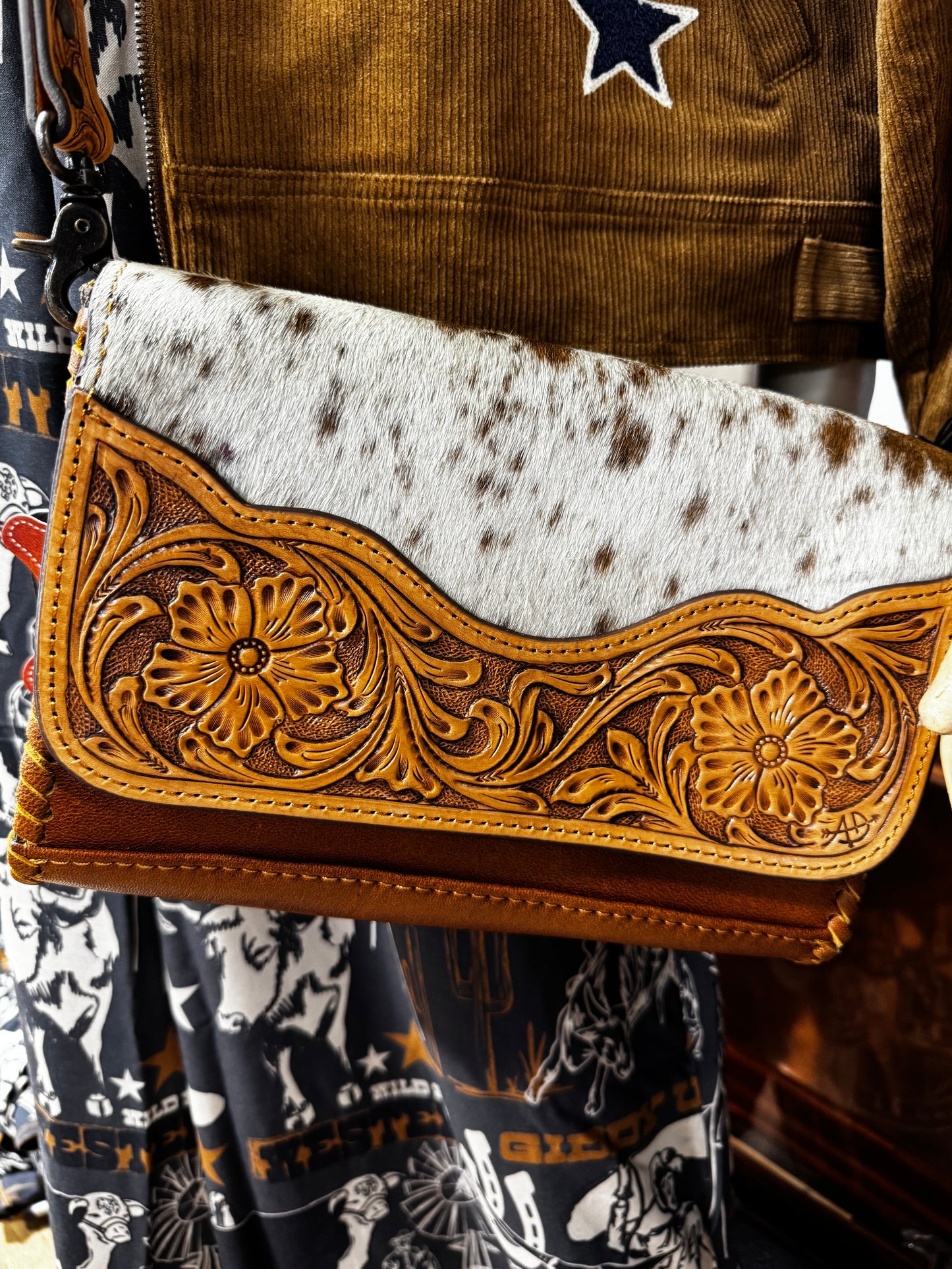 Cowhide Crossbody