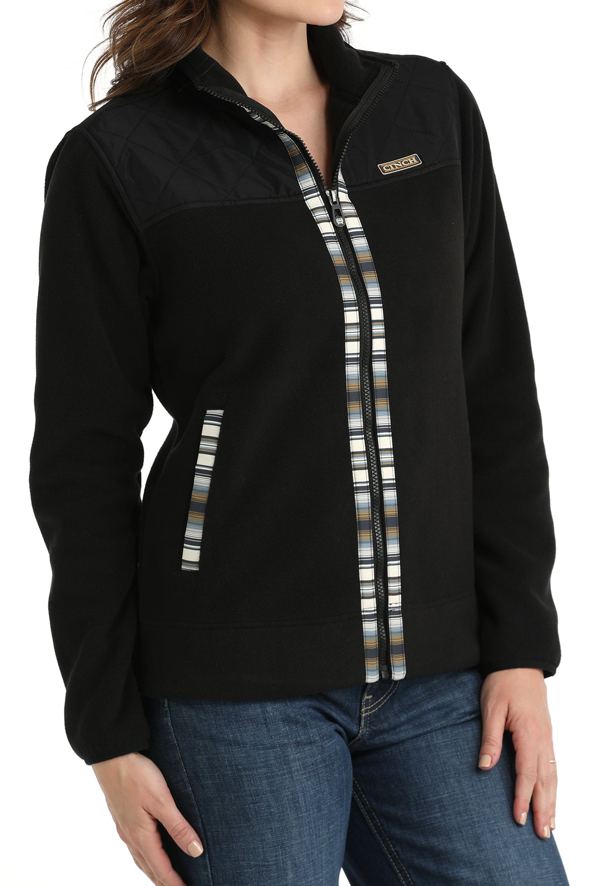 Women’s Black Fleece Jacket (8001)