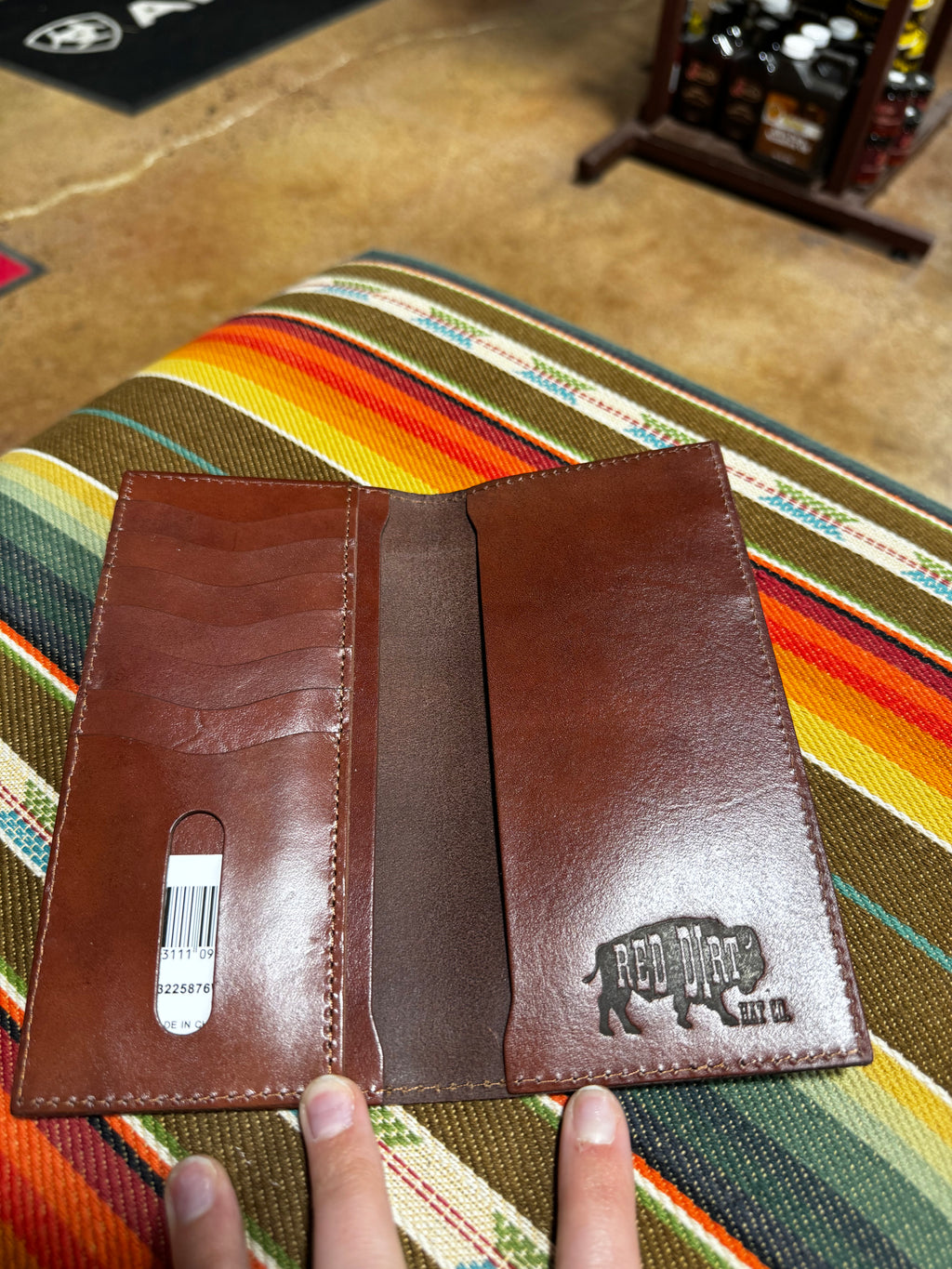 Red Dirt Hat Green Aztec Rodeo Wallet (76w3)