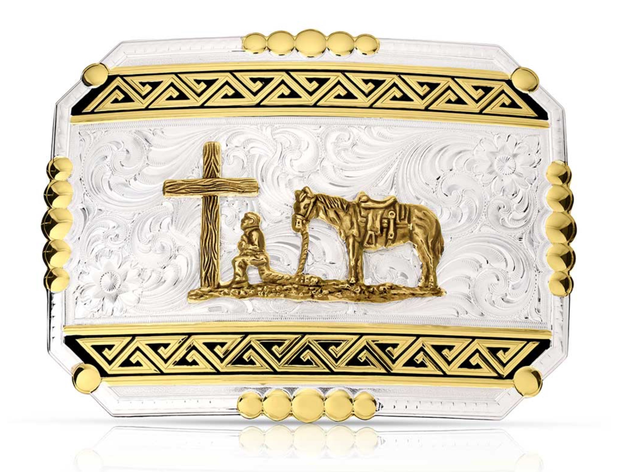 Southwest Origins Buckle with Christian Cowboy