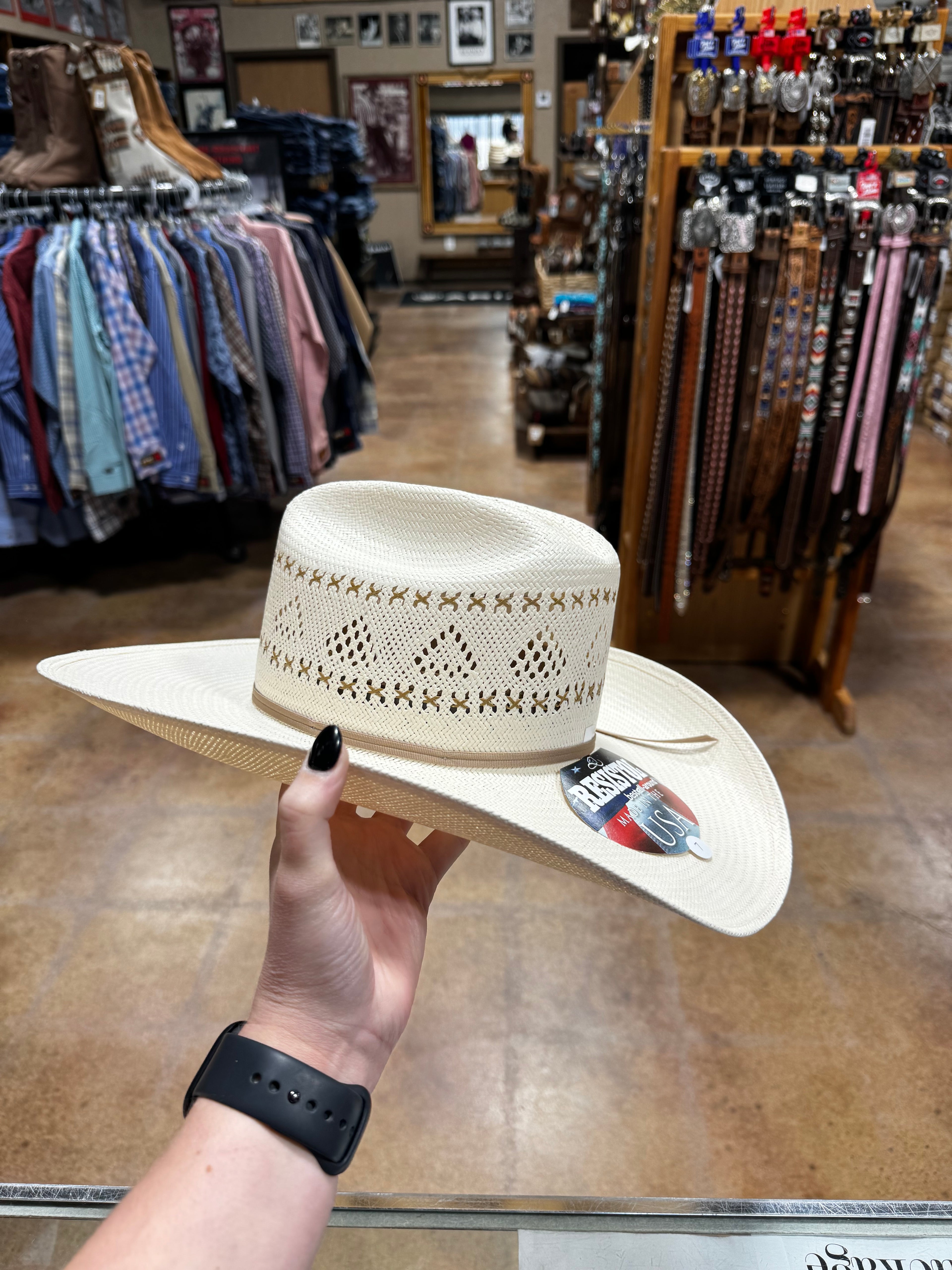 Resistol Black Ridge Straw Hat