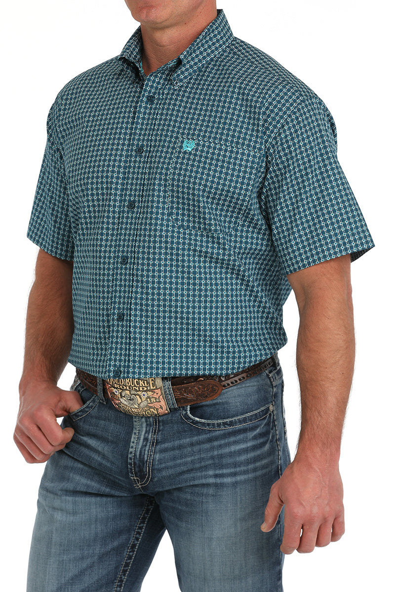 Cinch Navy Squared SS Shirt (1478)