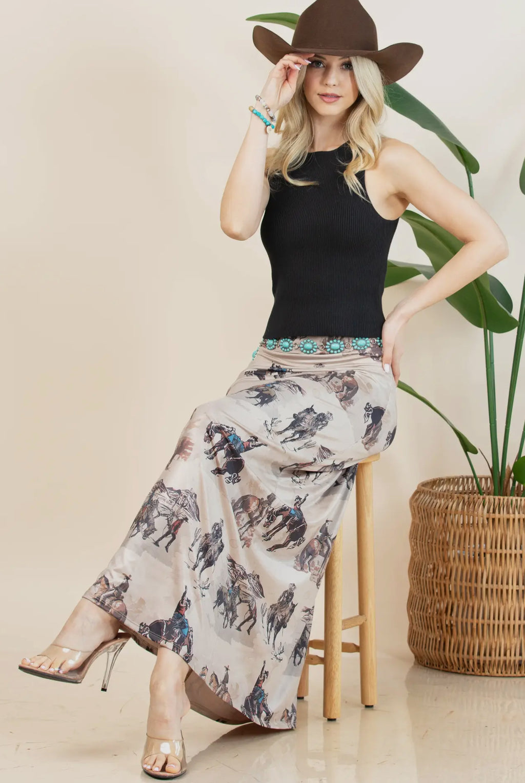 Western Maxi Skirt