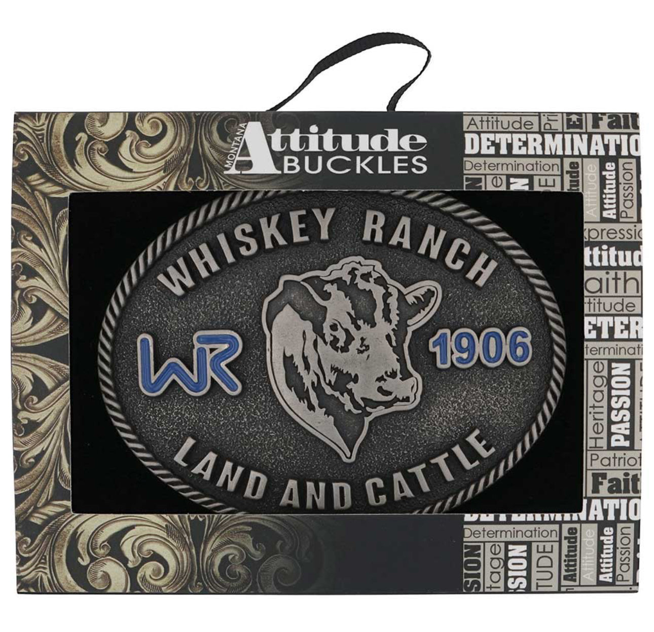 Land & Cattle Whiskey Ranch Buckle