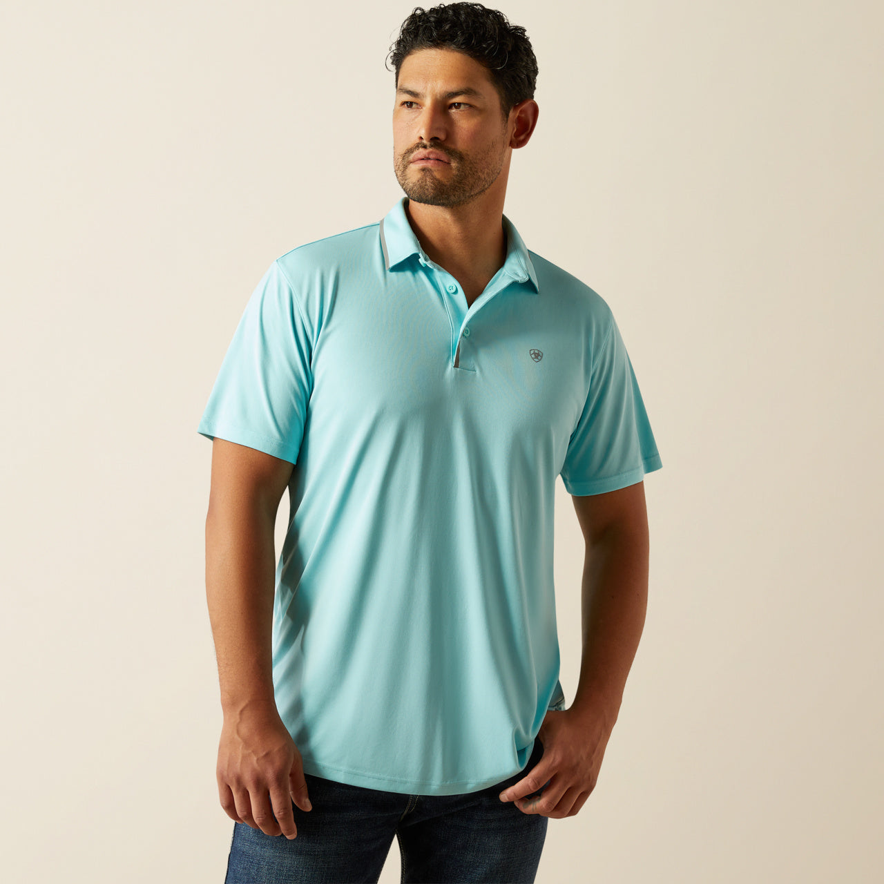 Men’s Angel Blue Polo (8733)