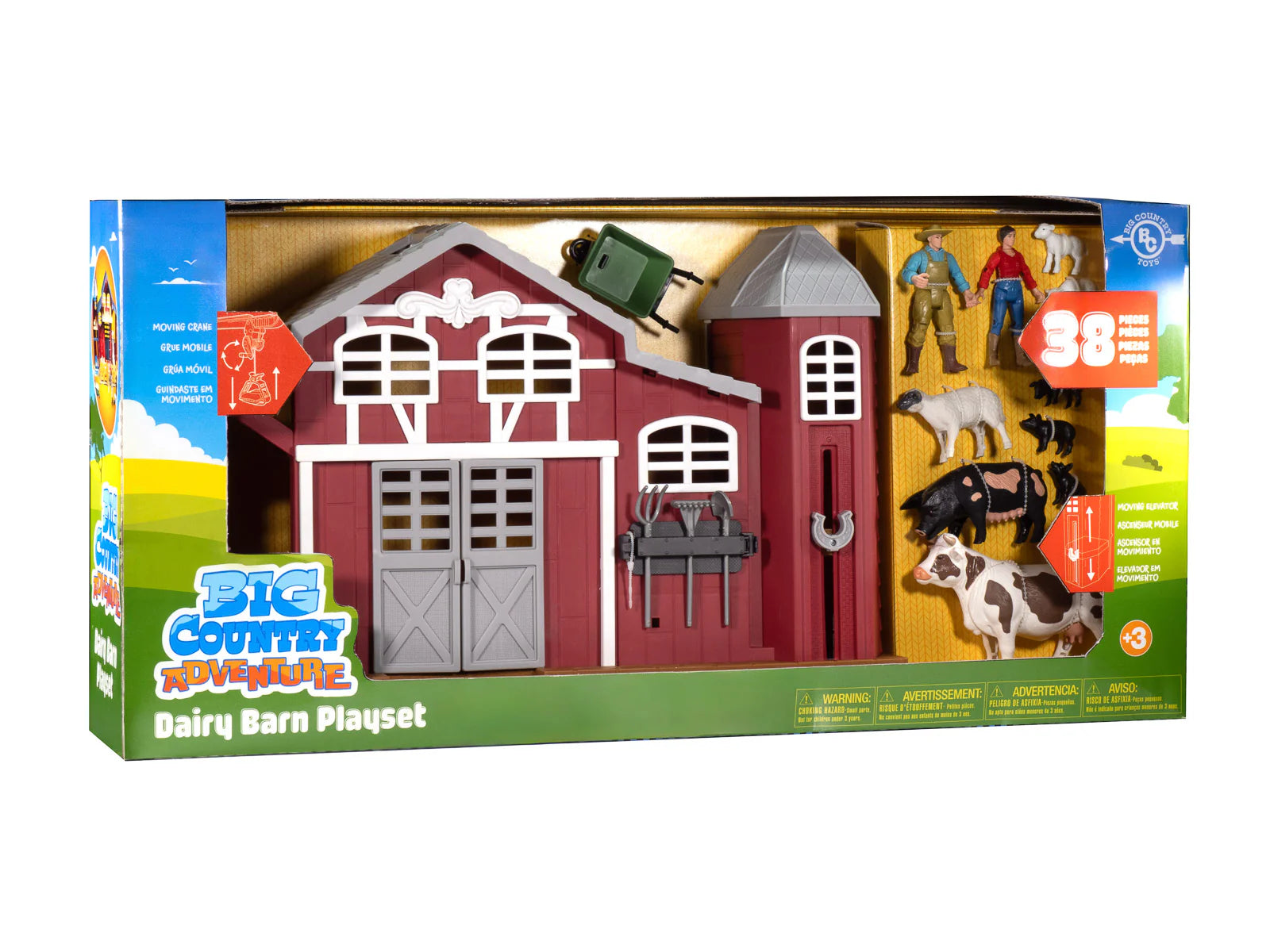 38-Piece Dairy Barn Playset