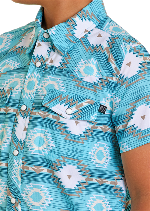 Boys Aztec SS Shirt (6433)