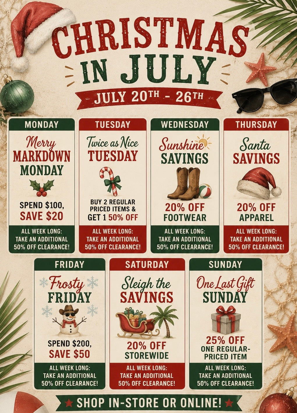 Birthday sale flyer