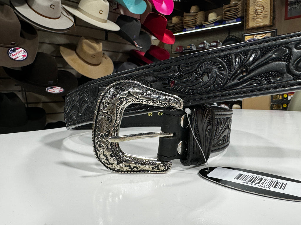 Black & White Aztec Beaded Belt