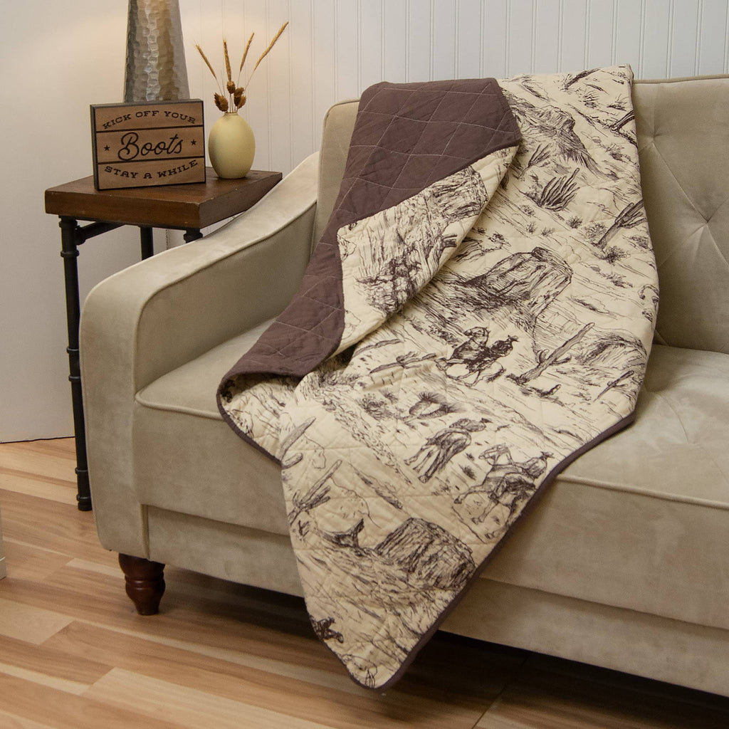 Donna Sharp Cowboy Cotton Quilted Bedding Set: Twin & Single