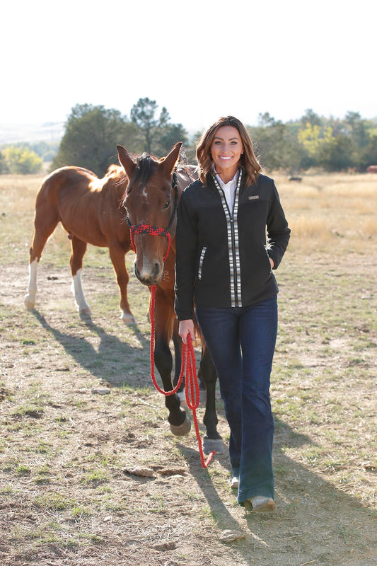 Women’s Black Fleece Jacket (8001)