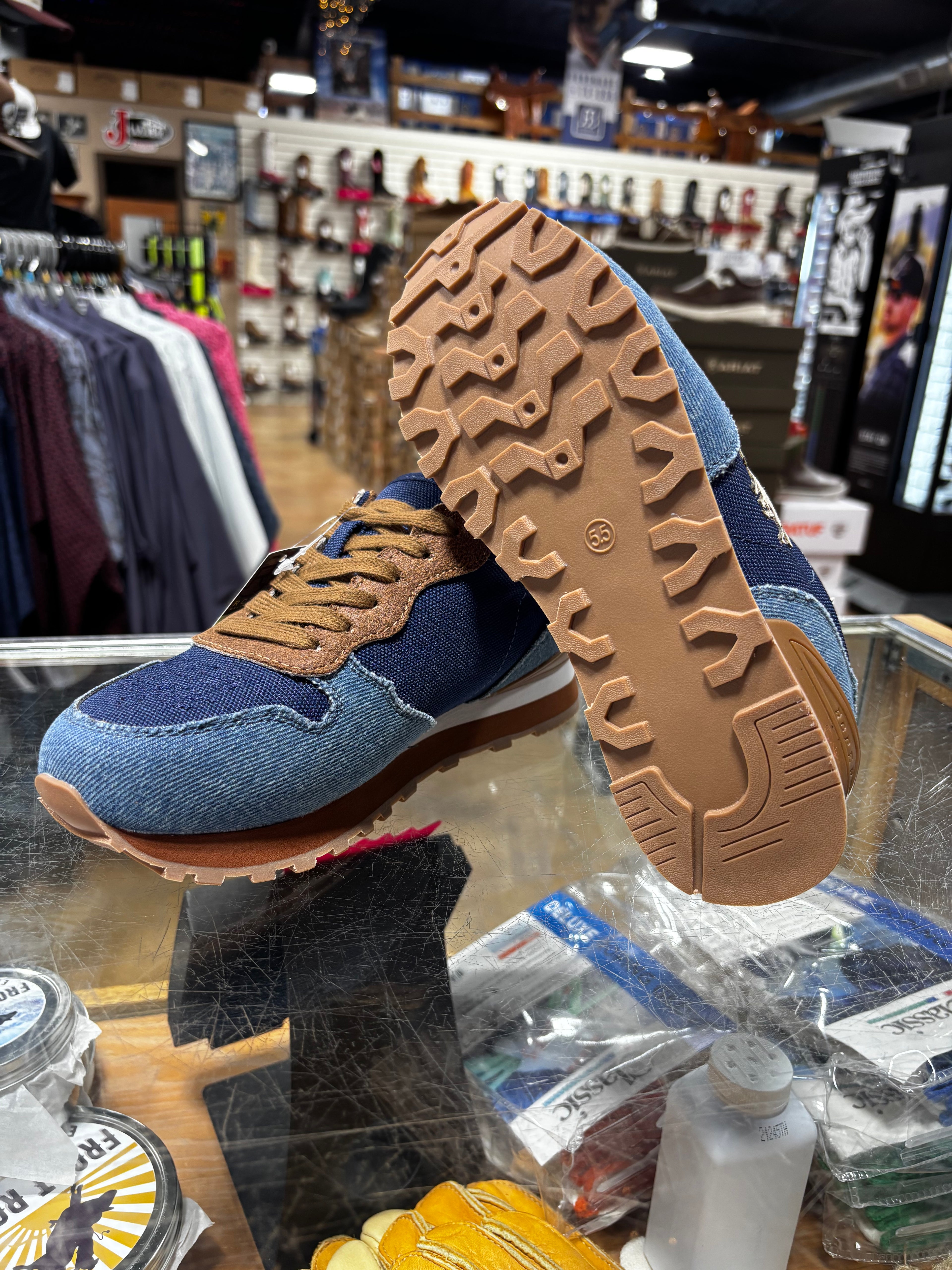 Giddy up shoes blue Denim