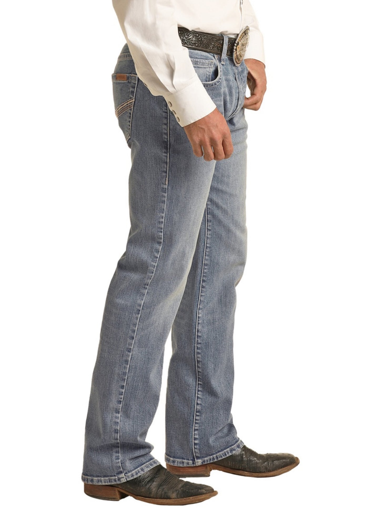 Rock & Roll Vintage 46 Pistol Stackable Bootcut Jean (3713)