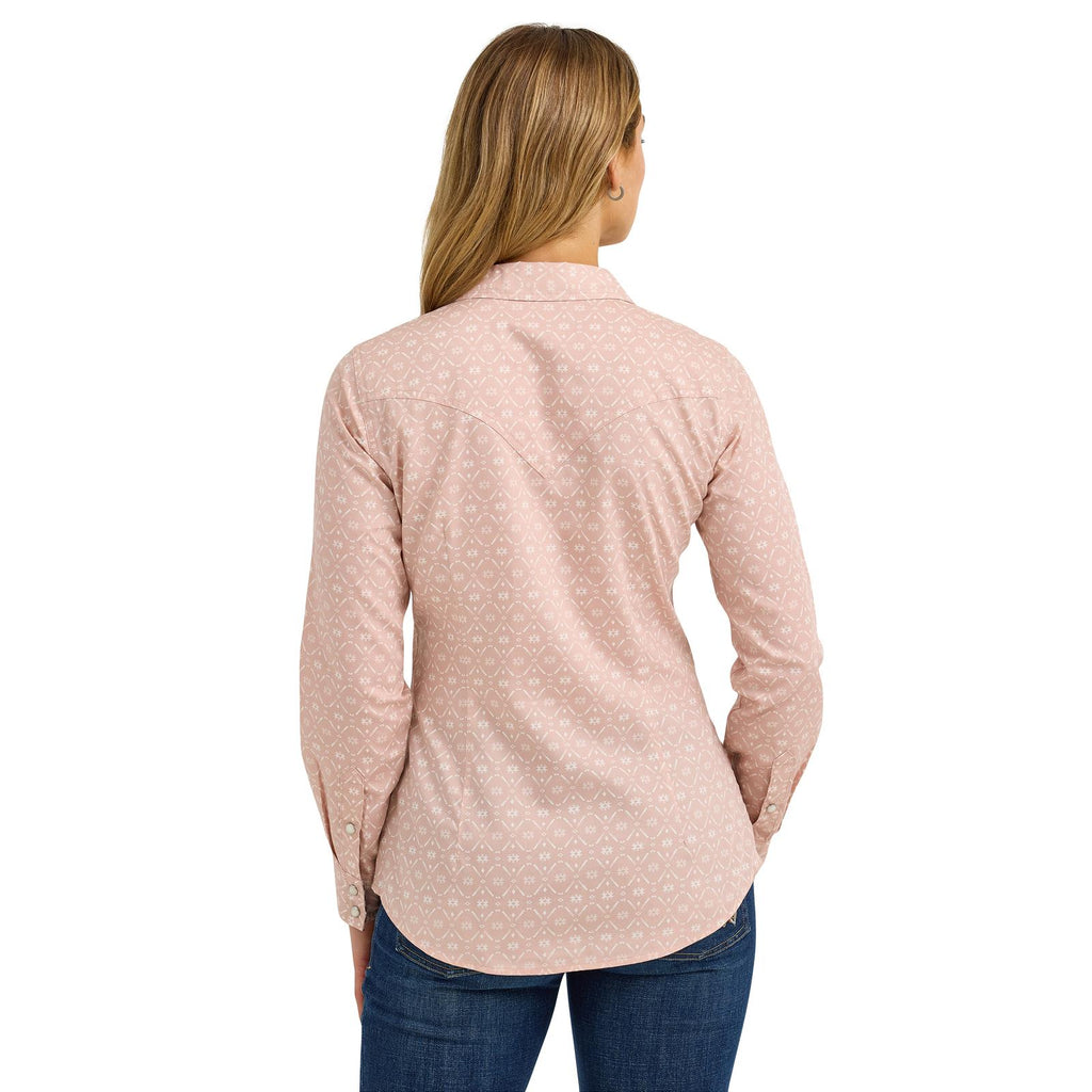 Wrangler Women’s Pink LS Shirt (7230)