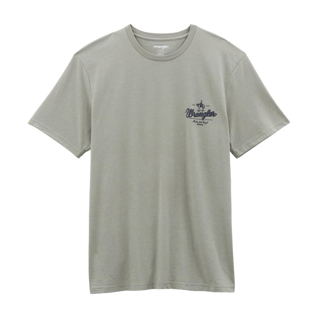 Wrangler® Graphic Short Sleeve T-shirt - Regular Fit - Limestone Heather