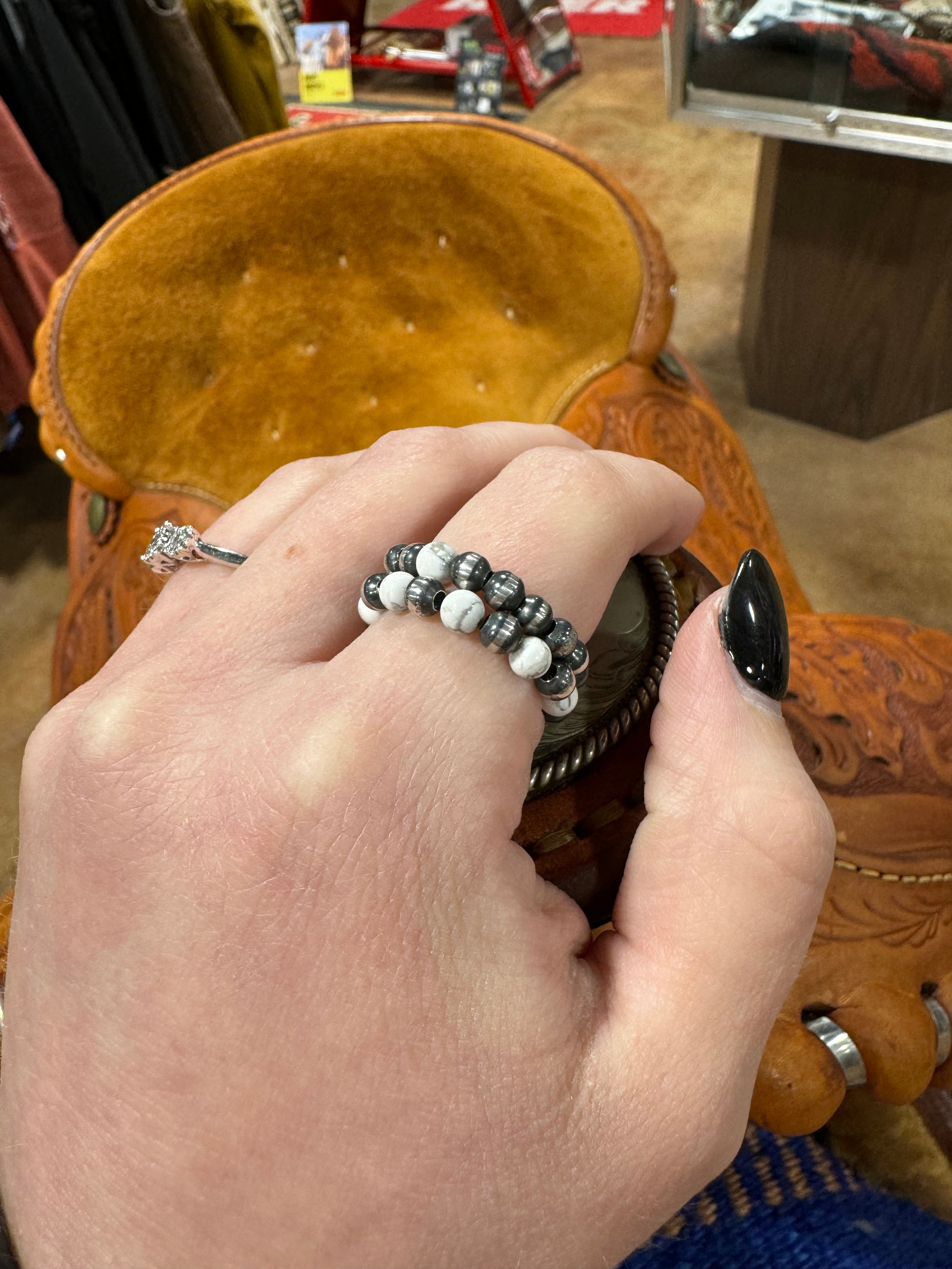 Mini Navajo Pearl Rings