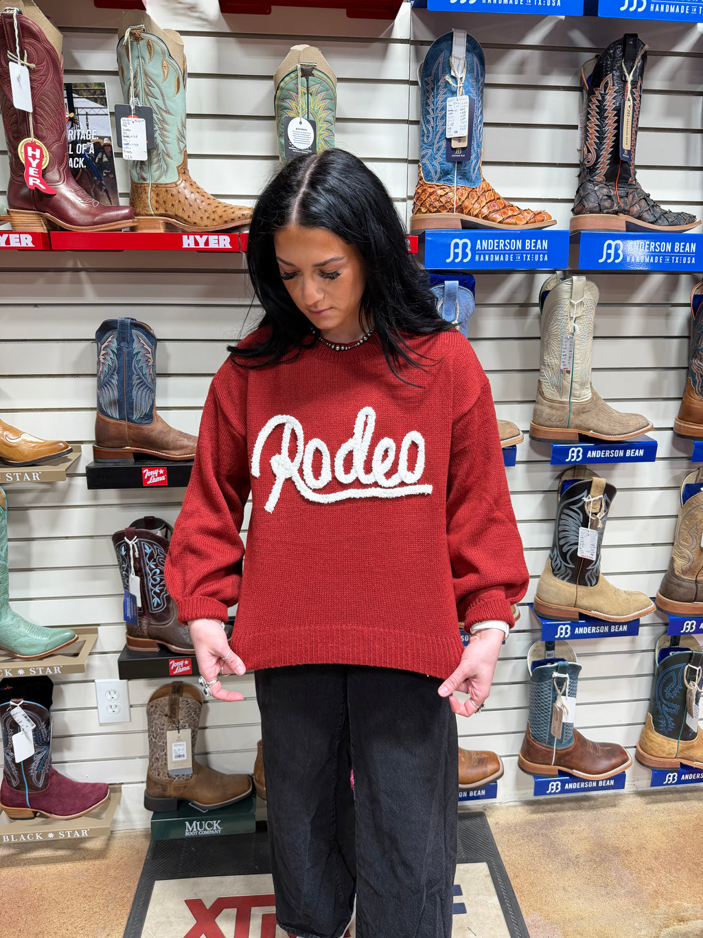 Rodeo Red Sweater